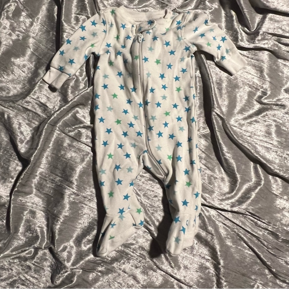 primary newborn zipper footie